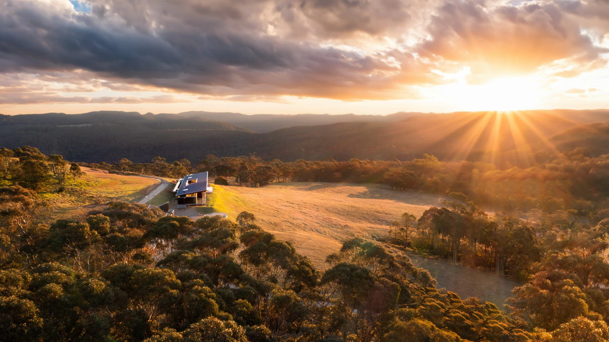 Sunset Aerial View