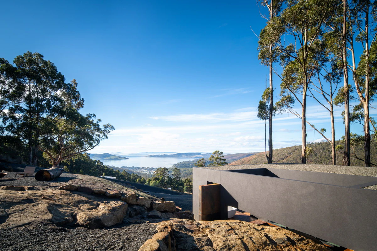 Overlooking the landscape